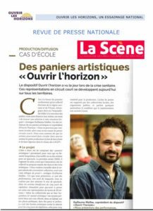 Ouvrir l'Horizon AURA - Dispositif alternatif et solidaire de création et de diffusion de paniers artistiques et spectacles